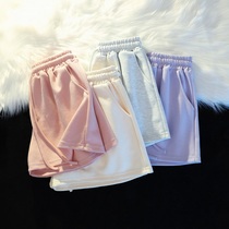 Pure Cotton Pink Casual Sports Shorts Summer Women Sports Relaxation At-home Sleeping Pants Fitness Stroll Outside Wearing Pants