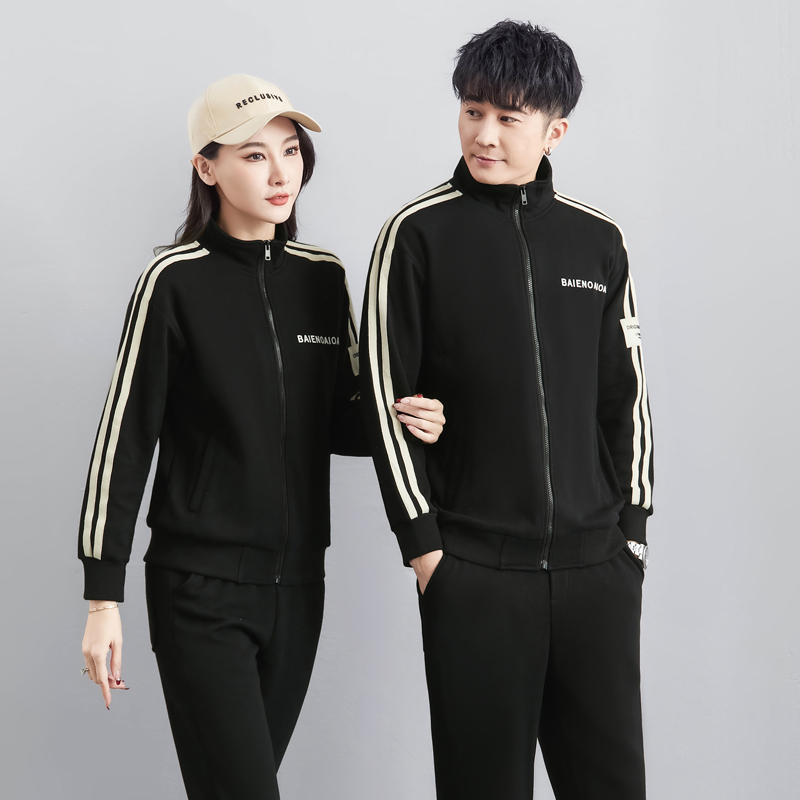Couple dress autumn loose dress men 2022 new trend sports suit men spring and autumn large size long sleeve clothes