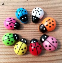 Floral potted decoration mini cute little ladybug 8 color optional succulent plant decoration ornaments diy green landscape