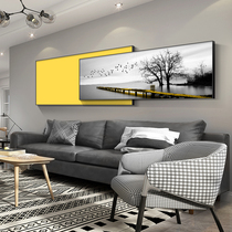 Sofa background wall decoration painting wall painting living room hanging painting atmospheric light luxury wall painting hanging painting behind Nordic sofa