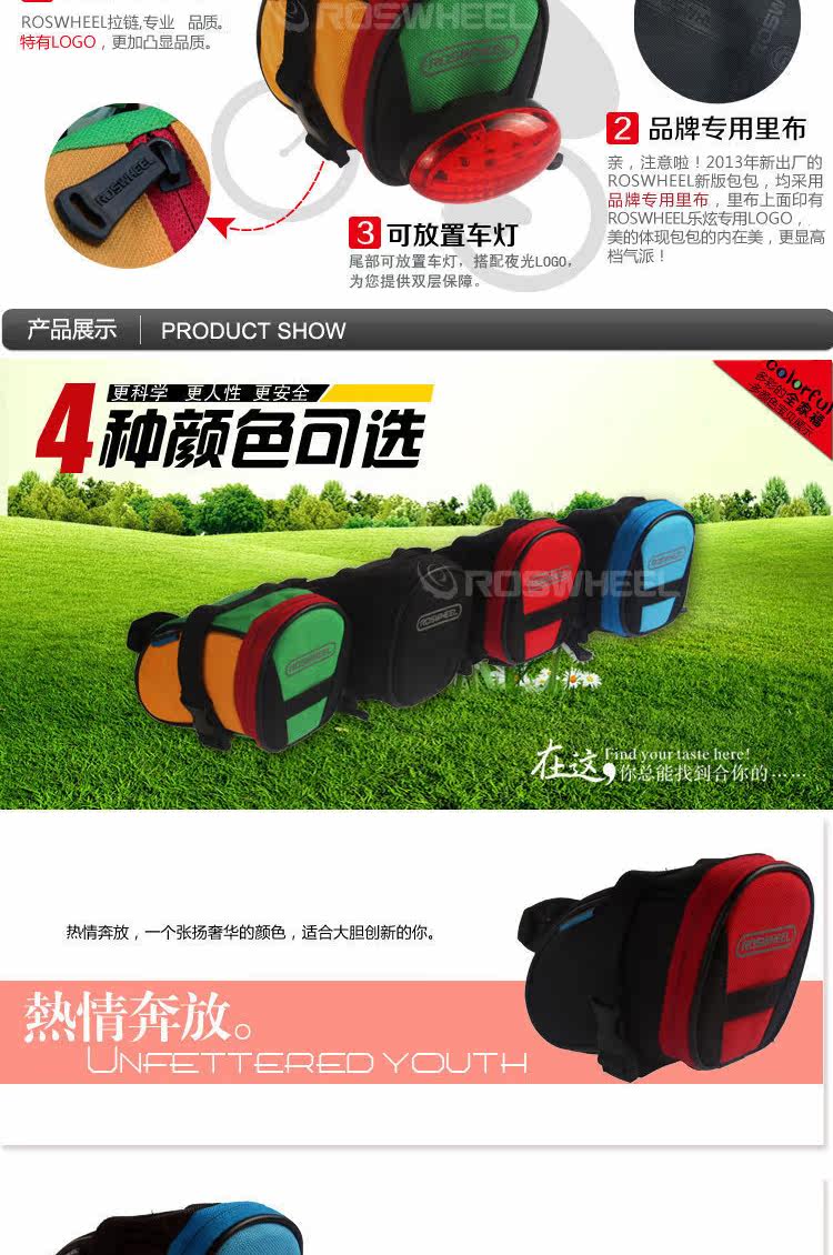 Sacoche pour vélo ROSWHEEL - Ref 2212600 Image 7