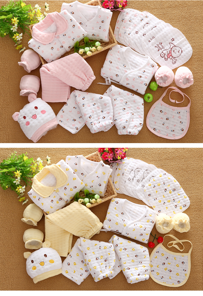 Zengfubao cho bé chờ đợi mùa thu đông quần áo dày tặng quà sơ sinh cotton full moon cho bé bộ quần áo set hộp quà tặng sơ sinh dành cho bé yêu