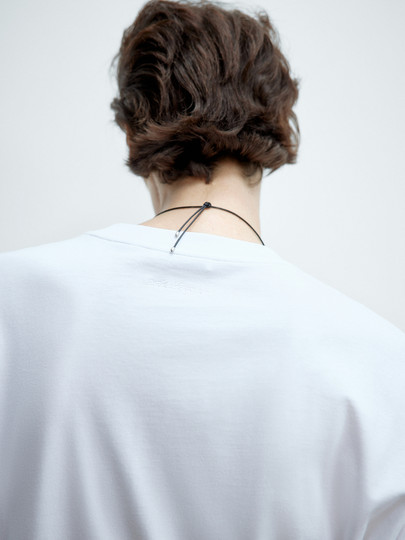 Editiont-Shirt for Women 2025 Spring New Style Patchwork Shirt Long-Sleeved Top with Gourd Necklace Ebe1Top037