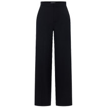 (Newly dropped in 88) edition2024 spring merino wool black straight trousers EBD1PAT011