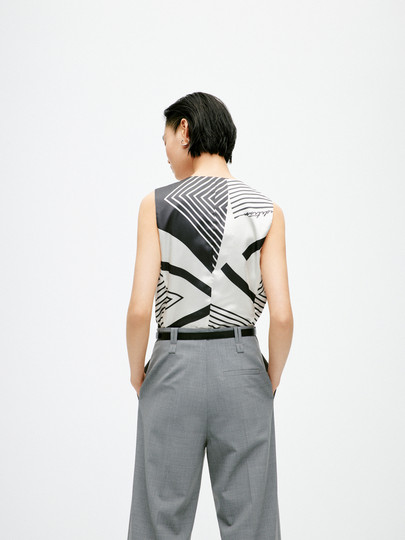 Edition Women's Summer Suit Vest New Double-Sided Striped Women's Blazer Ebd2Wait05