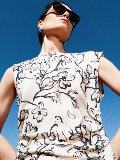 Edition Dress Women's Summer New Style Cool Pleated Waist-Cinching Linen Long Skirt Ebd2Drst03