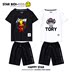 Chàng trai mùa hè phù hợp với mô hình 2020 mùa hè trẻ em đẹp trai bông váy vừa trẻ Iron Man T-shirt. 