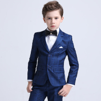 Boy suit suit suit middle and big child small suit piano performance dress flower girl dress host childrens suit handsome