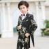 Bộ đồ tuxedo trẻ em phù hợp với chủ nhà nhỏ biểu diễn trang phục hoa cô gái mặc váy piano phù hợp với bộ đồ ba mảnh mùa xuân - Váy trẻ em Váy trẻ em