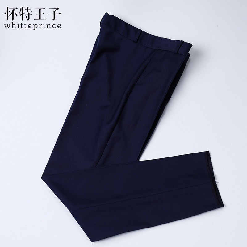 White Prince Child Long Pants Boy Suit Cuddling Baggy Pants 2021 New Play Dress Pants