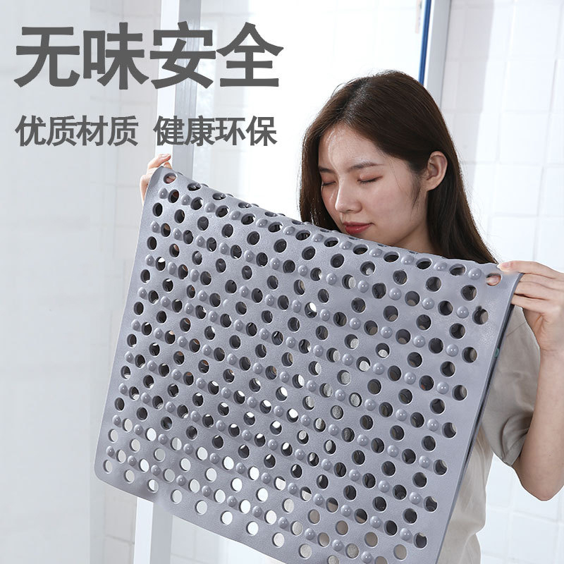 (bathroom anti-slip mat) ground mat shower room bath toilet makeup room large area non-slip anti-fall and cool cushion