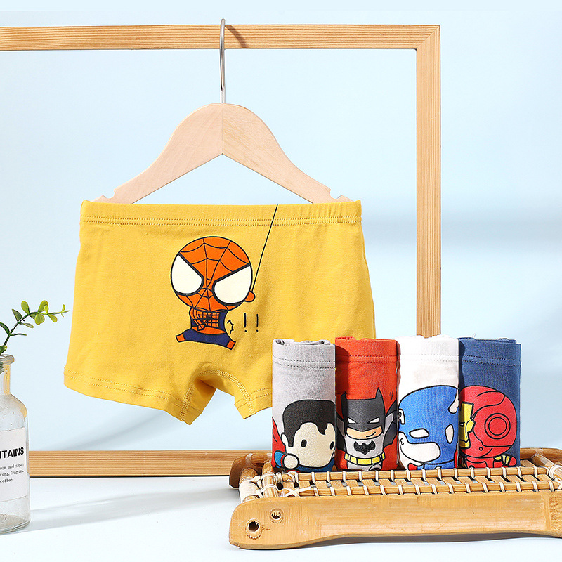 Children's cotton underwear boy boxer pants cotton baby boy children middle and big children boxer pants 10 shorts 3 years old