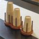 Solid wood disposable cup holder, office high-end paper cup storage rack, milk tea shop cup taker, water cup storage rack