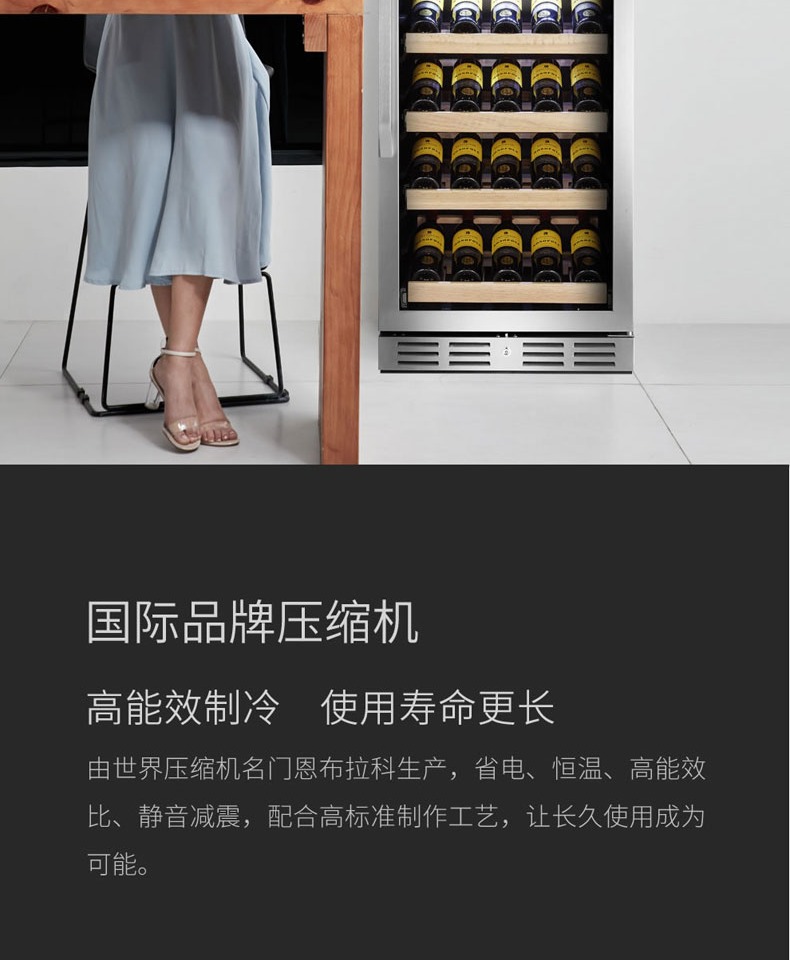 tủ rượu bằng gỗ đẹp Vinocave / Vinocaff PRO168B tủ lạnh rượu vang nhiệt tủ rượu nhà đá thanh tủ lạnh tủ lạnh gỗ sồi - Tủ rượu vang tủ rượu của người việt