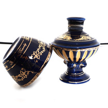 Blue Ceramic Cup Small Wine Version 100ML Wine Cabinet Furnishing Collection Mini Wine