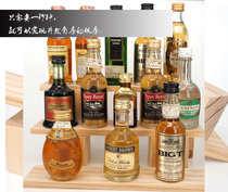 Wine version hand-held mini wooden block Wood Wood economic collection display stacked free building pine style