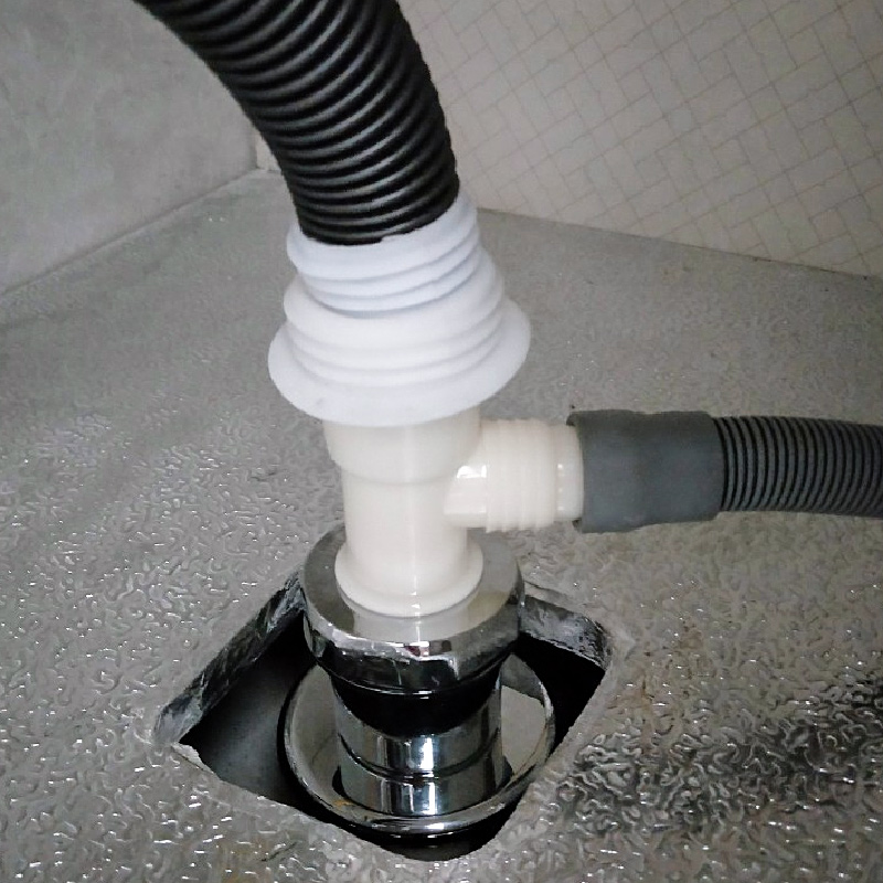 Submersible Washing Machine Floor Drain Special Joint Downpipe Deodorizer Anti-Spill Water Anti-Return Water Drain Pipe Tee lid-Taobao