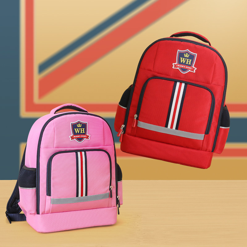 School bag school girl 1-3-4-Grade 6 boy, 12 years old, lightweight child protective crest, shoulder bag, one or two