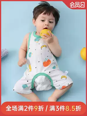 Bellbelly baby Summer thin cotton belly with legs spring and summer men and women Baby with leg vest sleeping small pocket