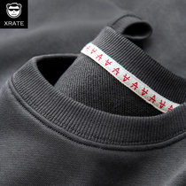 Sweatshirt male spring autumn round collar 2021 new loose trend 100 lap Gats up overweight mens fall No hat jacket