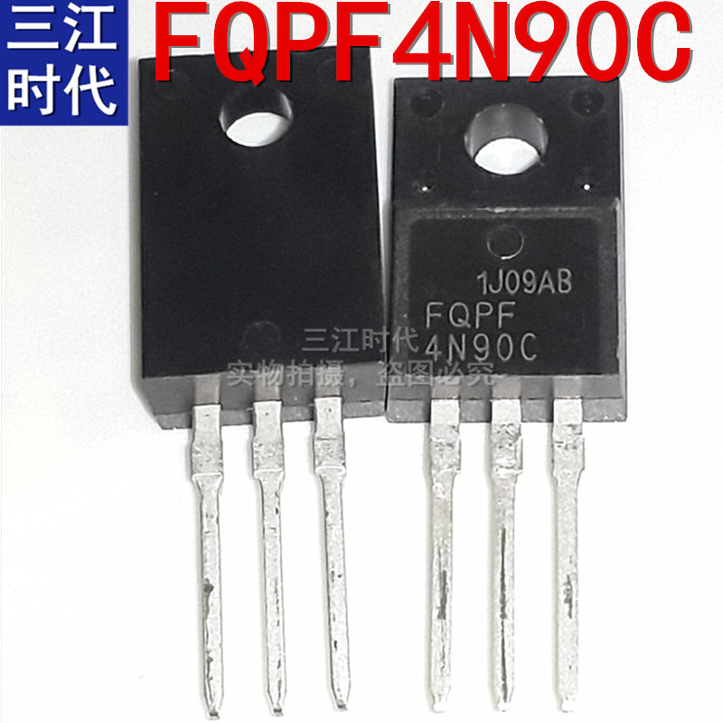 New original fit FQPF4N90C straight insertion field effect MOS tube 4A900V 4N90C 4N90C TO220 Plastic Packaging