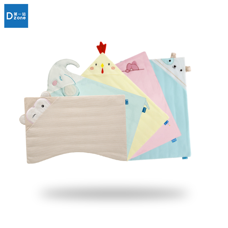 First stop sleeping series baby pillowcase Xinjiang Cotton cotton all-season pillowcase breathable sweat-absorbing curvature design