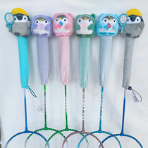 Penguin Badminton Tennis Racket Handle Cover Handle Protective Cover Cute Girls Racket Grip Dustproof Hand Gel Decorative Cover