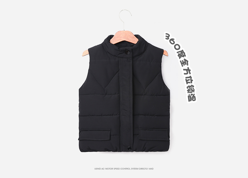 Quần áo bé trai mùa đông cotton 2018 mẫu mới cho trẻ em mùa thu và mùa đông dày lên trong mùa xuân lớn và mùa thu Hàn Quốc của áo vest áo gile vest bé trai