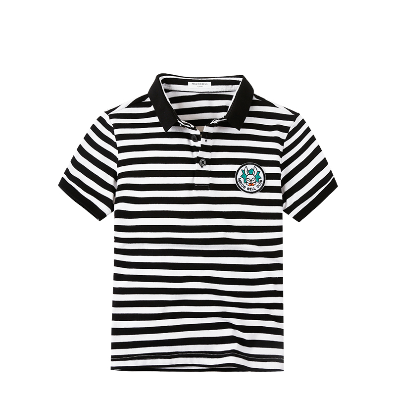 Trung và cũ boy boy ve áo POLO áo sơ mi nam áo thun ngắn tay mùa hè váy trẻ em T-shirt nửa tay áo 2019 mới quần áo trẻ em