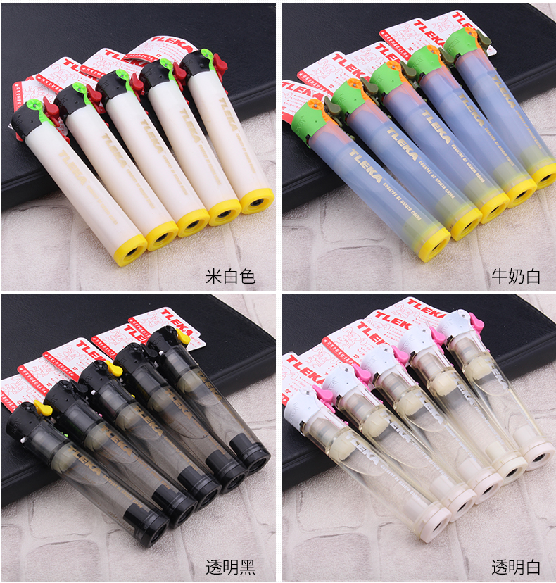TLEKA Deco Bật lửa 5 Gói Cá tính sáng tạo có thể được thay thế bằng Bật lửa bánh xe Flint bán bật lửa đẹp giá rẻ