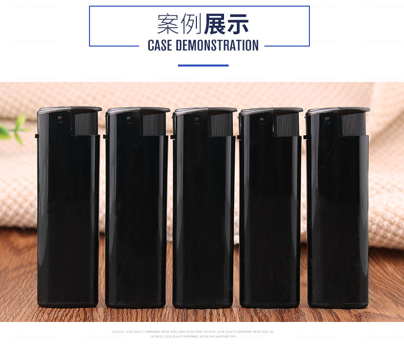 Black & Decker đen bơm hơi sáng tạo điện tử nhẹ hơn gió dùng một lần quảng cáo nhựa nhẹ hơn tùy chỉnh in ấn bật lửa mini