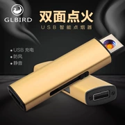 USB sạc nhẹ hơn gió nhẹ cá tính sáng tạo tùy chỉnh nam và nữ quà tặng điện tử thuốc lá nhẹ hơn chữ quảng cáo