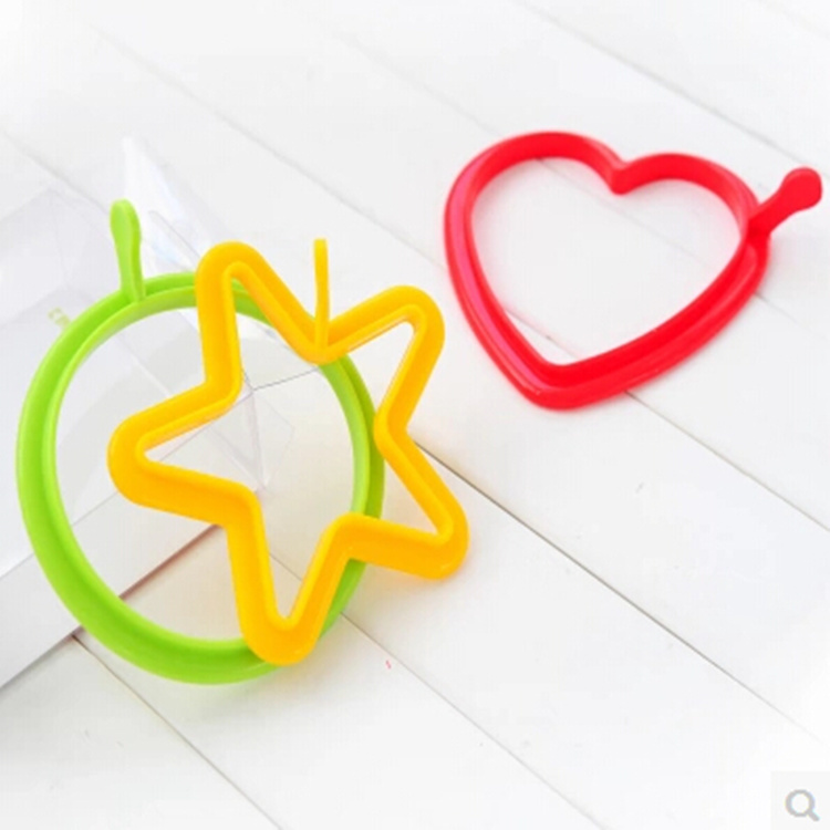 km silicone loving omelemento food grade high temperature resistant frying egg ring sharper round star-shaped egg fixer