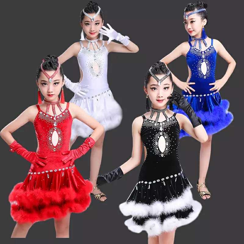 Young children Latin Dance Competition Costume Children Latin Dance Out of service Early childhood Latin dance Out of service New Latin clothes
