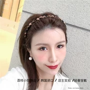 Hàn Quốc nhập khẩu tốt kim loại uốn lượn headband thực thể trung tâm mua sắm mô hình rửa tóc mặt nạ áp lực kẹp tóc - Phụ kiện tóc