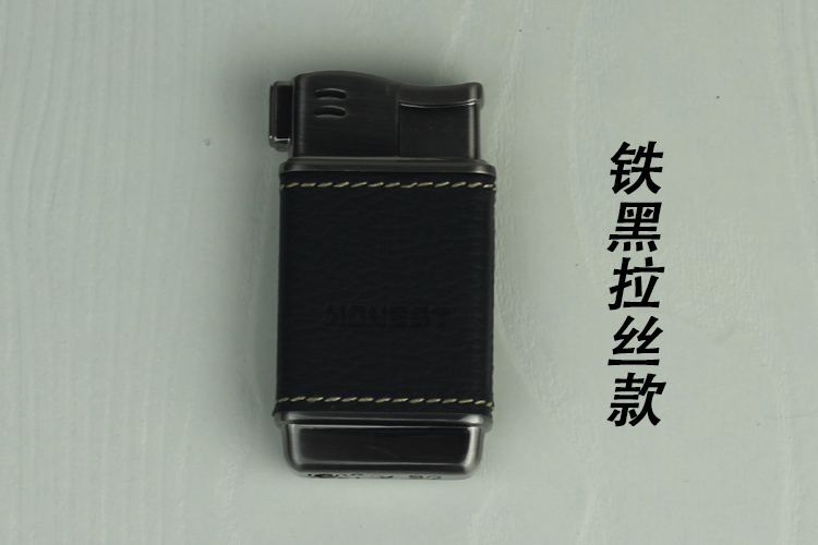 Ống gỗ Briar Ống gỗ rắn Ống gỗ mun Ống gỗ đỏ có bơm hơi PU - Bật lửa hộp quẹt điện