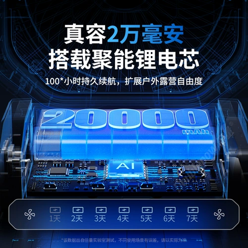 Дорожный портативный беспроводной сверхдлинный настольный охлаждающий вентилятор для кемпинга для школьников