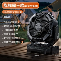 Профессиональная модель для улицы/черный цвет [40 000 мАч] — расширенная флагманская версия (4 уровня сильного ветра★сверхдолгое время автономной работы)