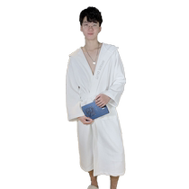 Womens bathrobe for all seasons 2024 spring and autumn pure cotton long-sleeved Japanese bathrobe couple pajamas nightgown spring and summer bathrobe