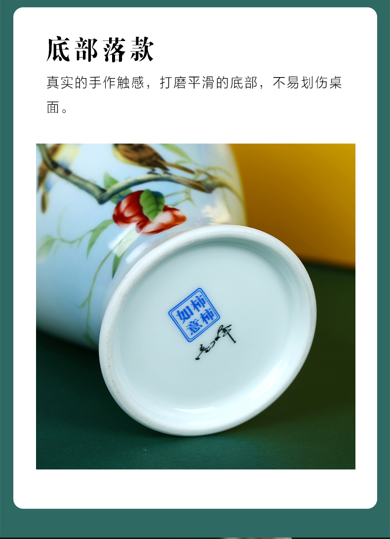 Jingdezhen ceramics creative gift boxes, small vase household flower arranging rich ancient frame sitting room adornment is placed