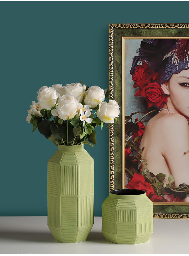 Nordic ceramic dry flower vase creative I and contracted home sitting room TV cabinet table arranging flowers adornment furnishing articles