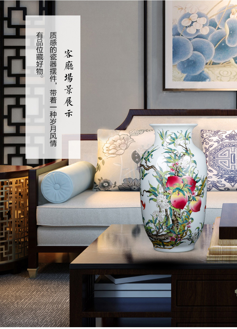 Jingdezhen porcelain ceramic archaize sitting room place, a large vase Chinese style restoring ancient ways home flower arrangement sitting room adornment