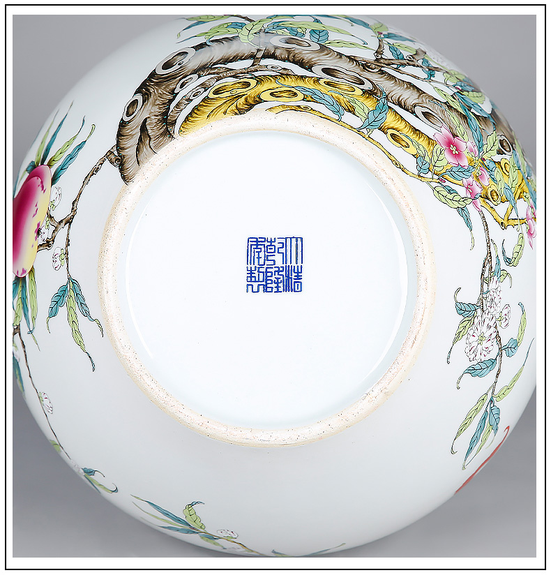 Jingdezhen porcelain ceramic archaize sitting room place, a large vase Chinese style restoring ancient ways home flower arrangement sitting room adornment