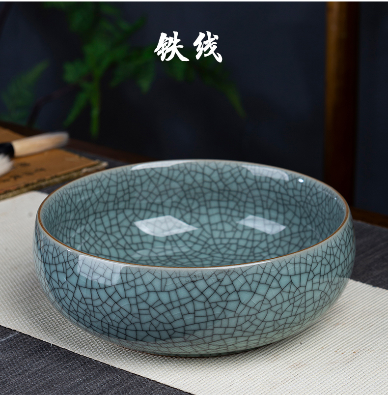 Elder brother up your up celadon porcelain cracked ice tea to wash to the writing brush washer from large restoring ancient ways the ashtray hydroponic water lily bowl aquarium