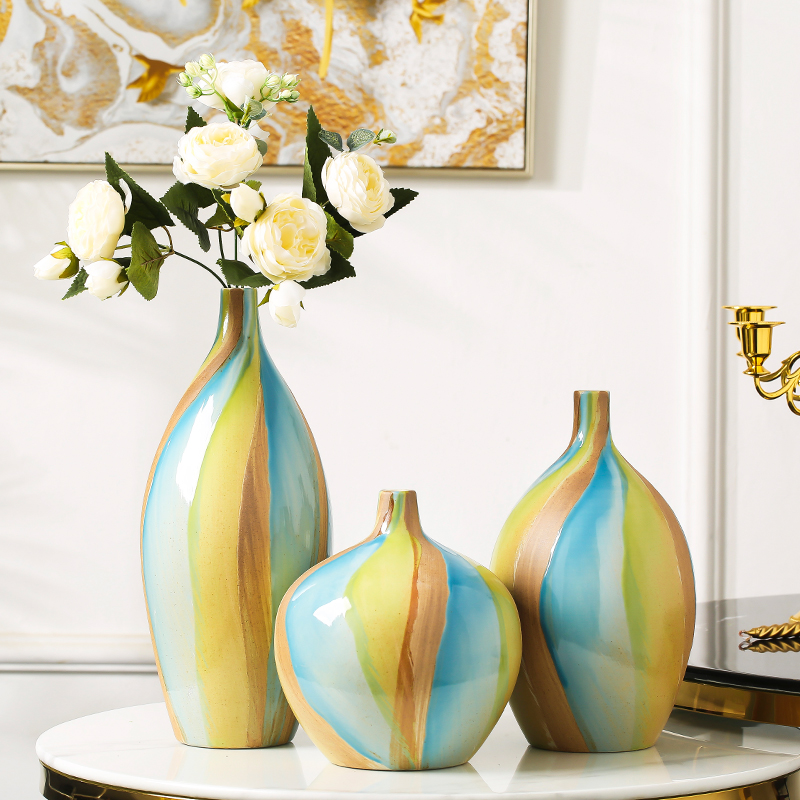 Ceramic vase furnishing articles household act the role ofing is tasted creative living room table flower arranging dried flower adornment TV ark, porch decoration