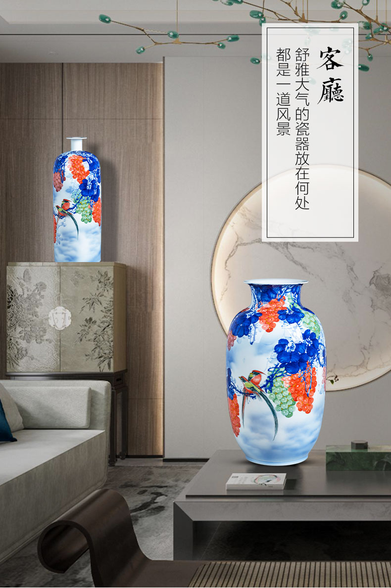 Jingdezhen ceramics hand - made fruitful achievements vase furnishing articles sitting room adornment is placed the new Chinese style household porcelain