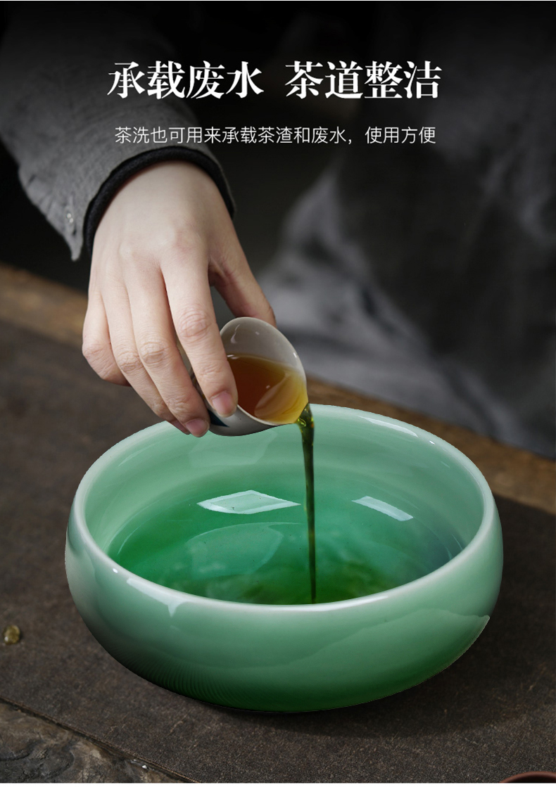 Elder brother up your up celadon porcelain cracked ice tea to wash to the writing brush washer from large restoring ancient ways the ashtray hydroponic water lily bowl aquarium