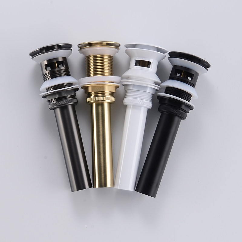 Japan's Dongyi all-copper washbasin bouncing drainer deodorant basin washbasin press-type black draining accessories