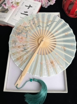 Оригинальный Brocade Carp Flap Flap Fap Fap Round Round Fan Round Wind Bronzed carp Crown Round Bamboo Fan foldable