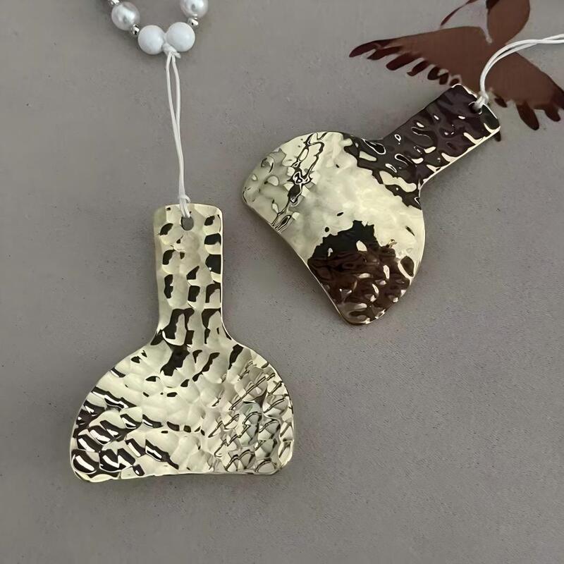 Solid Brass Exquisite Gua Sha Board, Pure Brass Hammer Pattern Design, Portable and Easy to Carry, Creative Gift